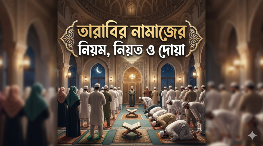 তারাবির নামাজের নিয়ম, নিয়ত ও দোয়া