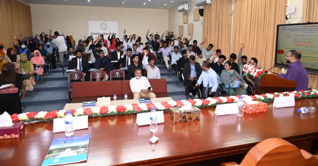 কুবিতে আইকিউএসির ১০ দিনের নবীন বরণে দুই বিভাগের শিক্ষার্থীরা পেলেন ক্যারিয়ার ও নেতৃত্বের দিকনির্দেশনা