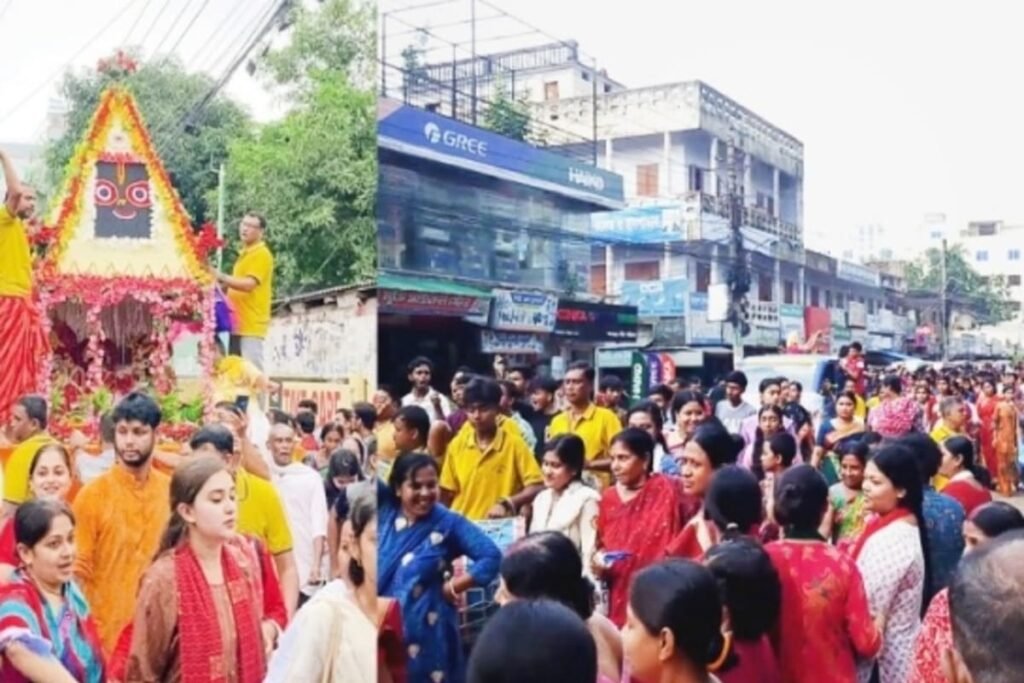 যশোরে ধর্মীয় ভাবগাম্ভীর্যে উদযাপিত শ্রীশ্রী জগন্নাথদেবের রথযাত্রা মহোৎসব যশোরে হিন্দুদের রথযাত্রা