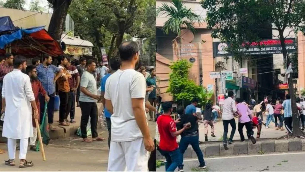 জগন্নাথ বিশ্ববিদ্যালয়ে সংঘাতের জের পুরান ঢাকার আলিয়া মাদ্রাসা ও ন্যাশনাল মেডিকেলে ব্যাপক সংঘর্ষ জগন্নাথ বিশ্ববিদ্যালয়ে সংঘাতের জের পুরান ঢাকার আলিয়া মাদ্রাসা ও ন্যাশনাল মেডিকেলে ব্যাপক সংঘর্ষ