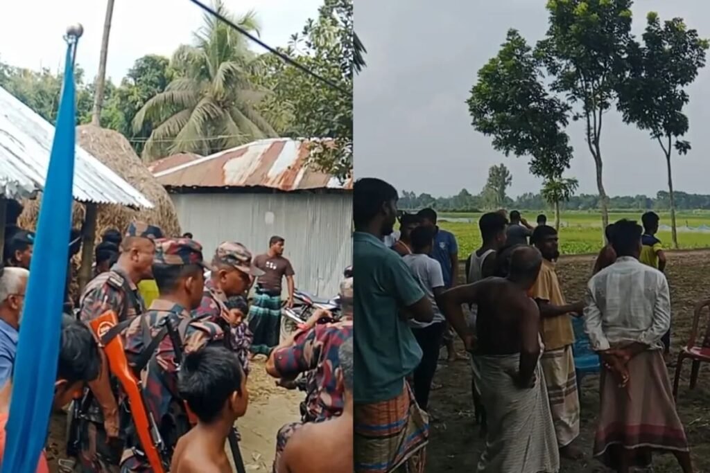 লালমনিরহাট সীমান্তে জনতার ধাওয়া: অস্ত্র ও ওয়াকিটকি ফেলে পালালেন বিএসএফ সদস্য